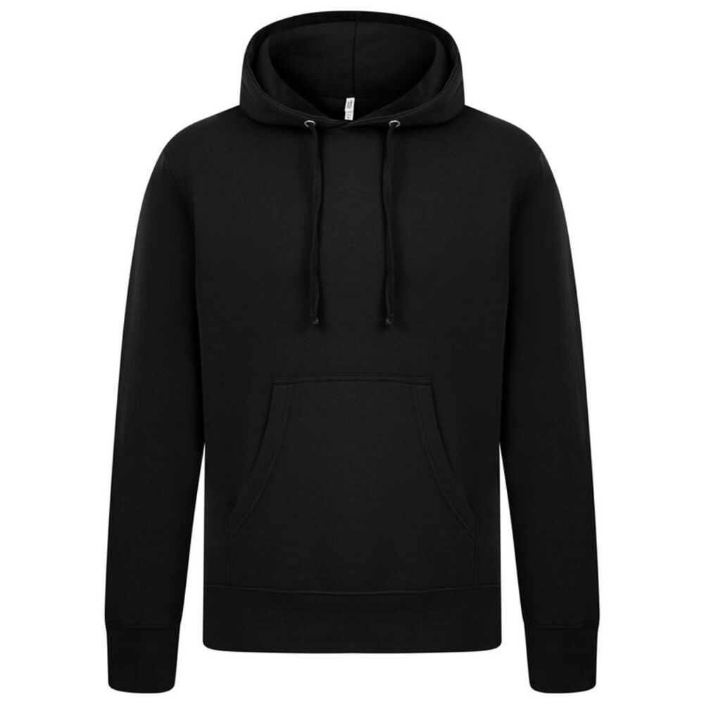 Casual Classics Mens Ringspun Cotton Hoodie / Black